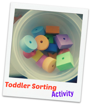 Toddler Sorting Activity