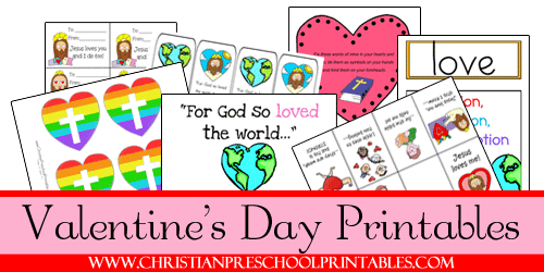 Free Valentines Day Printables on Christian Preschool Printables