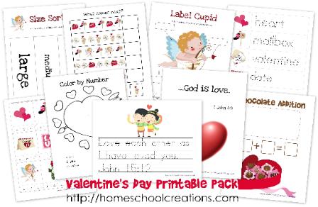 Free Valentine’s Day Printables for Preschool and Kindergarten