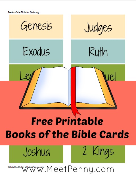 Free Printable Books Of The Bible Ordering Cards Free Homeschool Deals