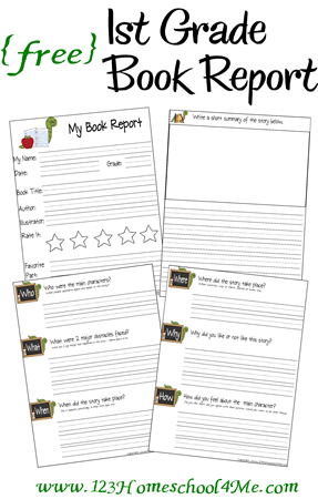 Free 1st Grade Book Report Printables | Free Homeschool Deals