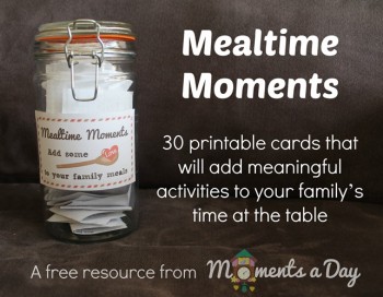 30 Free Printable Activity Cards to Build Character at the Dinner Table