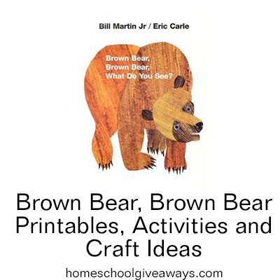 The ULTIMATE Homeschool Pinterest Party: Brown Bear, Brown Bear