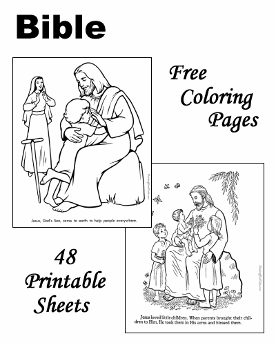 Free Printable Bible Coloring Pages | Free Homeschool Deals