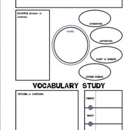 Free Vocabulary Notebooking Pages