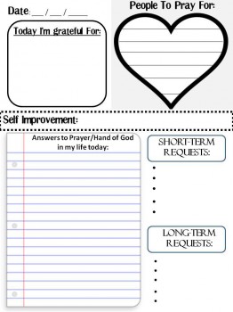 Free Prayer Journal Printable | Free Homeschool Deals