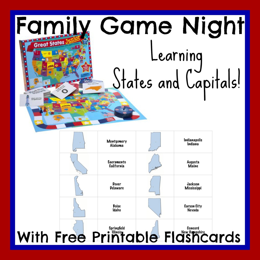 Free Learning States and Capitals Printable Flashcards | Free