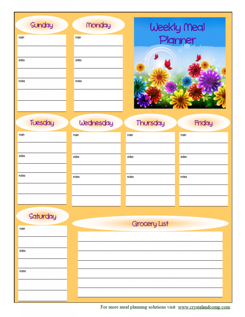 Weekly Calendar Homeschool : Free printable meal planner homeschool deals Weekly Calendar Homeschool : Free printable meal planner homeschool deals