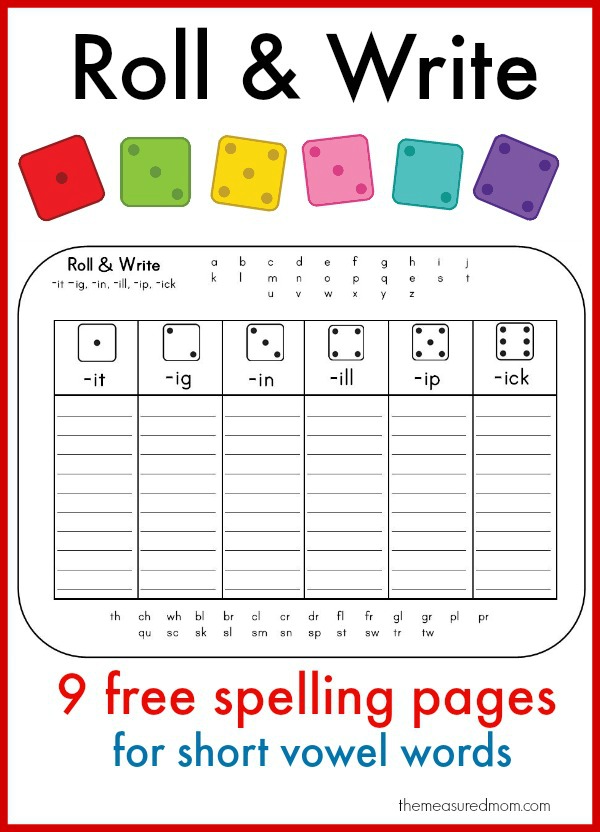 Short Vowels Worksheets