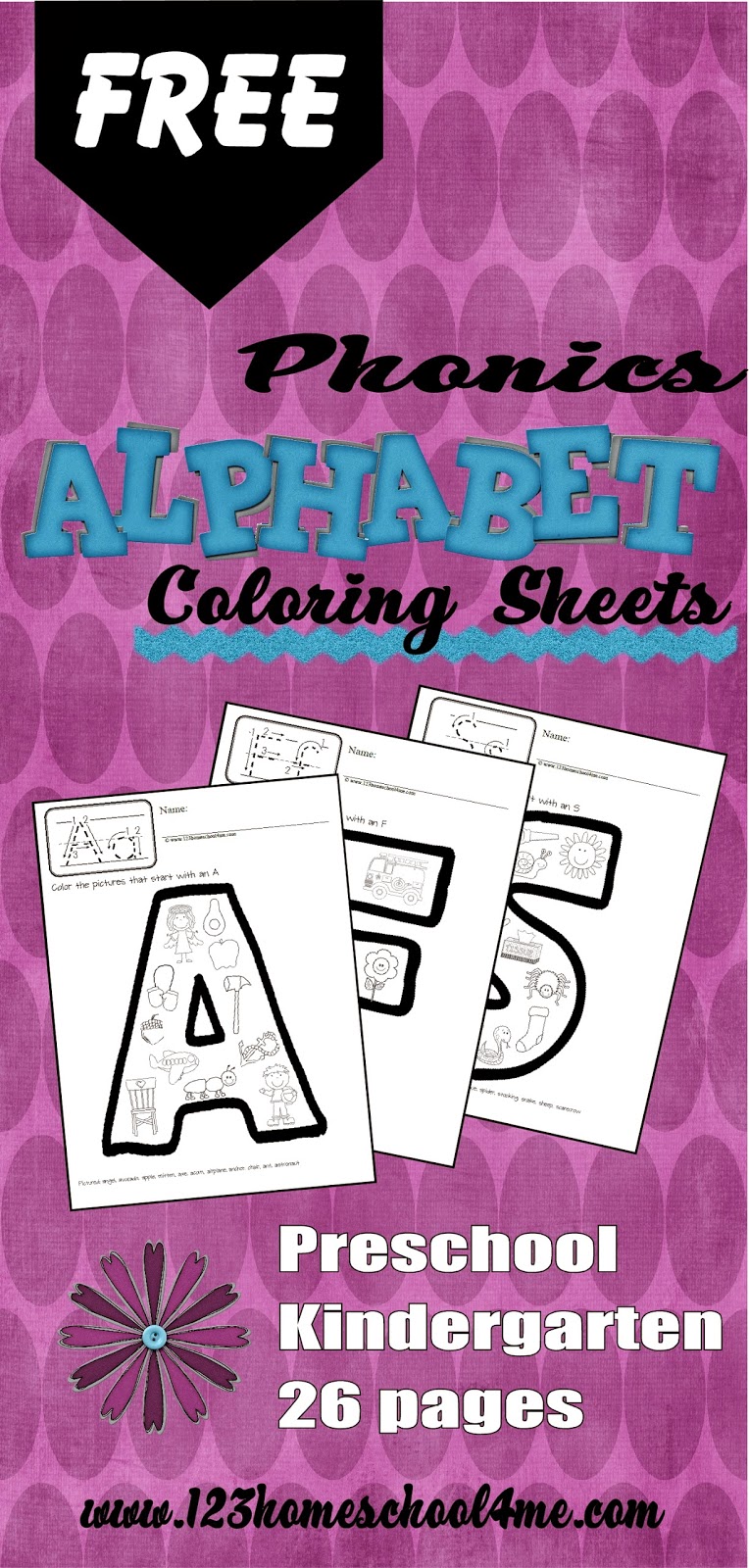 Phonics Alphabet Coloring Pages Freebie | Free Homeschool Deals