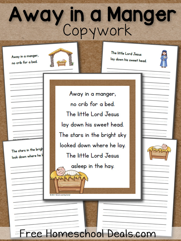 Away in a Manger Copywork