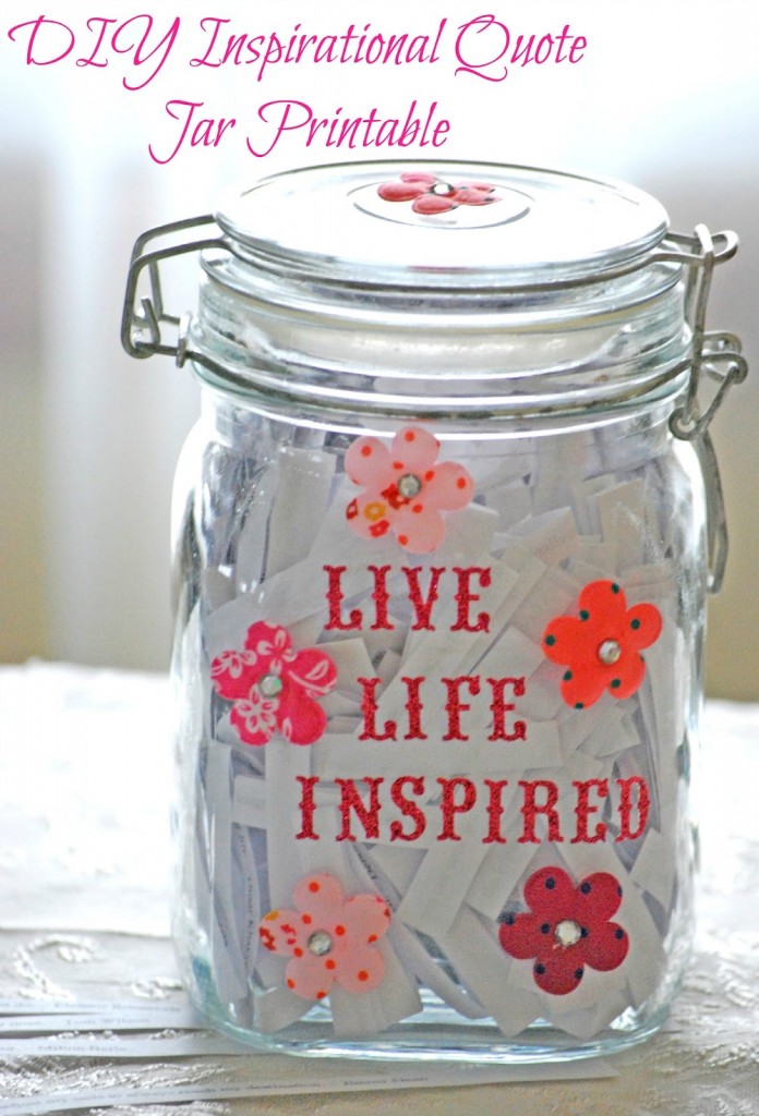 FREE Inspirational Quote Jar Printables | Free Homeschool Deals