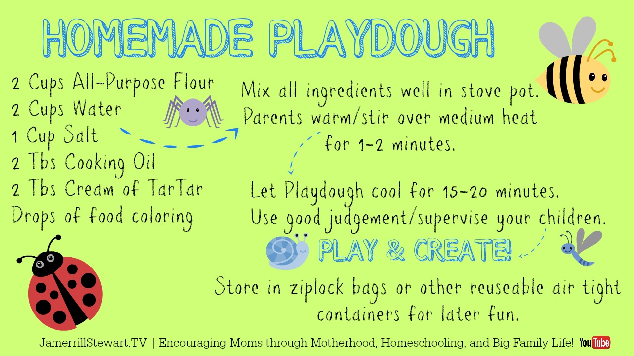 Easy recipes for playdough Easy recipes for playdough
