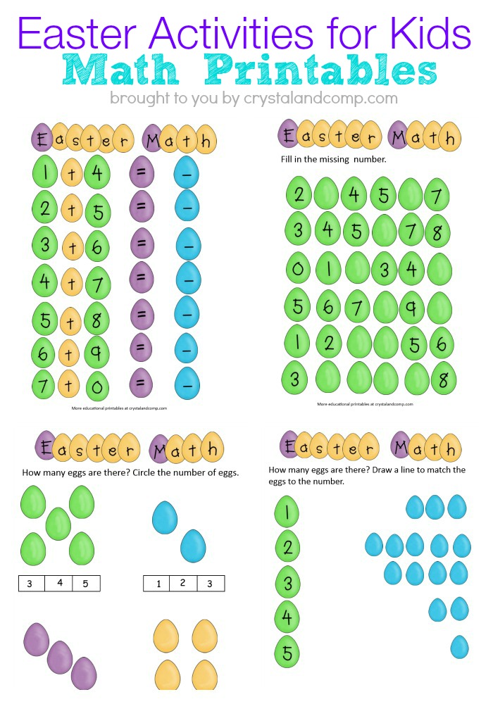 FREE Easter Math Activities And Printables Free Homeschool Deals