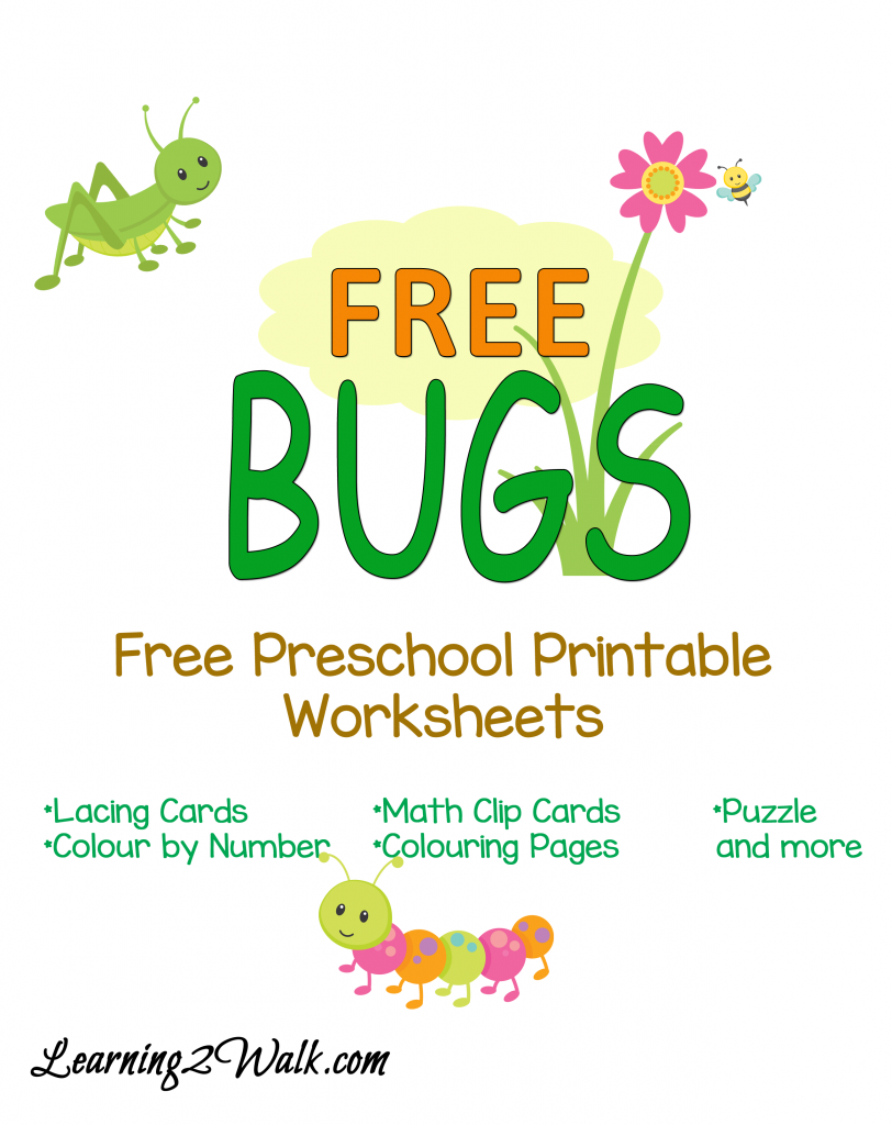 FREE Preschool Bug Worksheets | Free Homeschool Deals