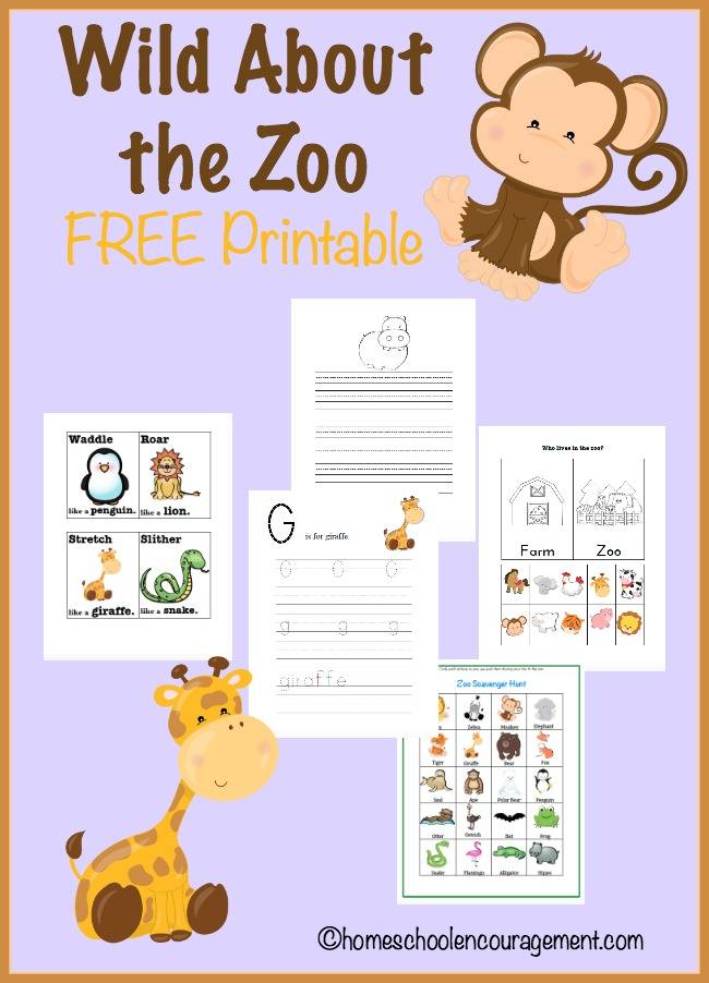 FREE Zoo Unit Study and Printables | Free Homeschool Deals