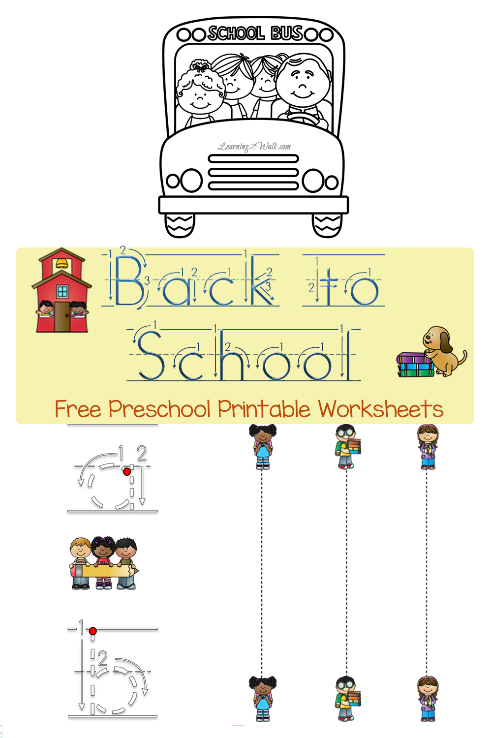 FREE PreK Back To School Printable Pack Free Homeschool Deals