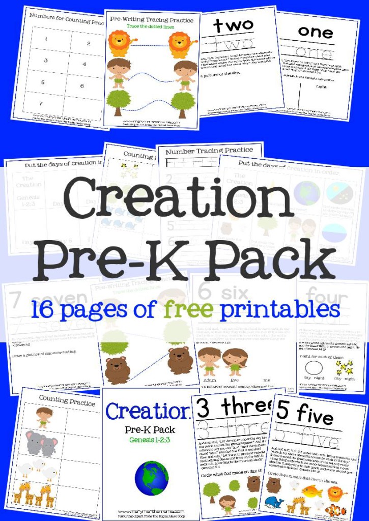 FREE Creation Preschool Pack | Free Homeschool Deals