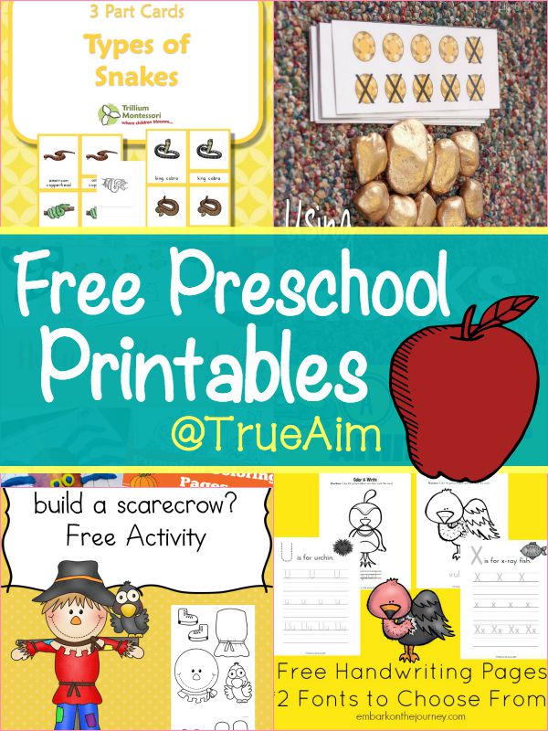 FREE Preschool Printables