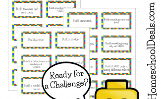 Free Printable LEGO Challenge Cards