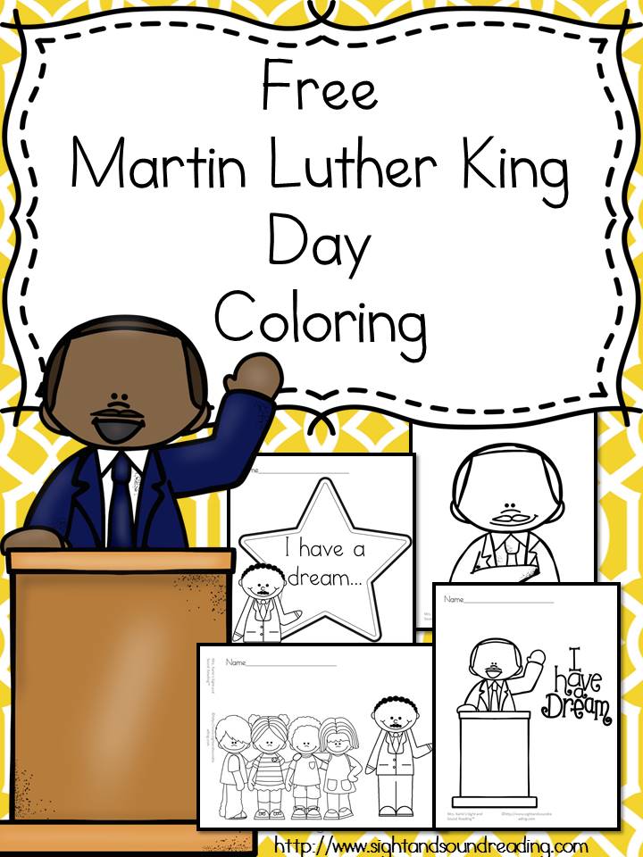 FREE Martin Luther King Jr Coloring Pages Free Homeschool Deals