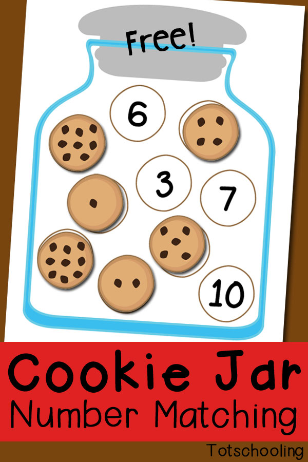 FREE Cookie Jar Number Matching Printables And Game Free Homeschool Deals