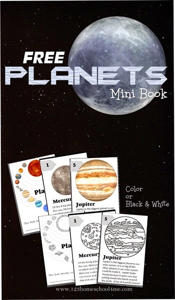 FREE Planets Mini Book | Free Homeschool Deals