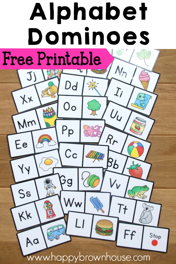 Alphabet Dominoes Free Printable