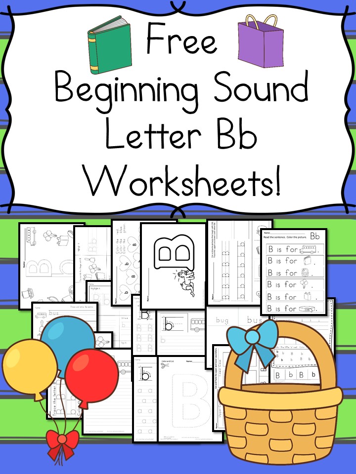 FREE Beginning Sounds Letter B Worksheets | Free Homeschool Deals