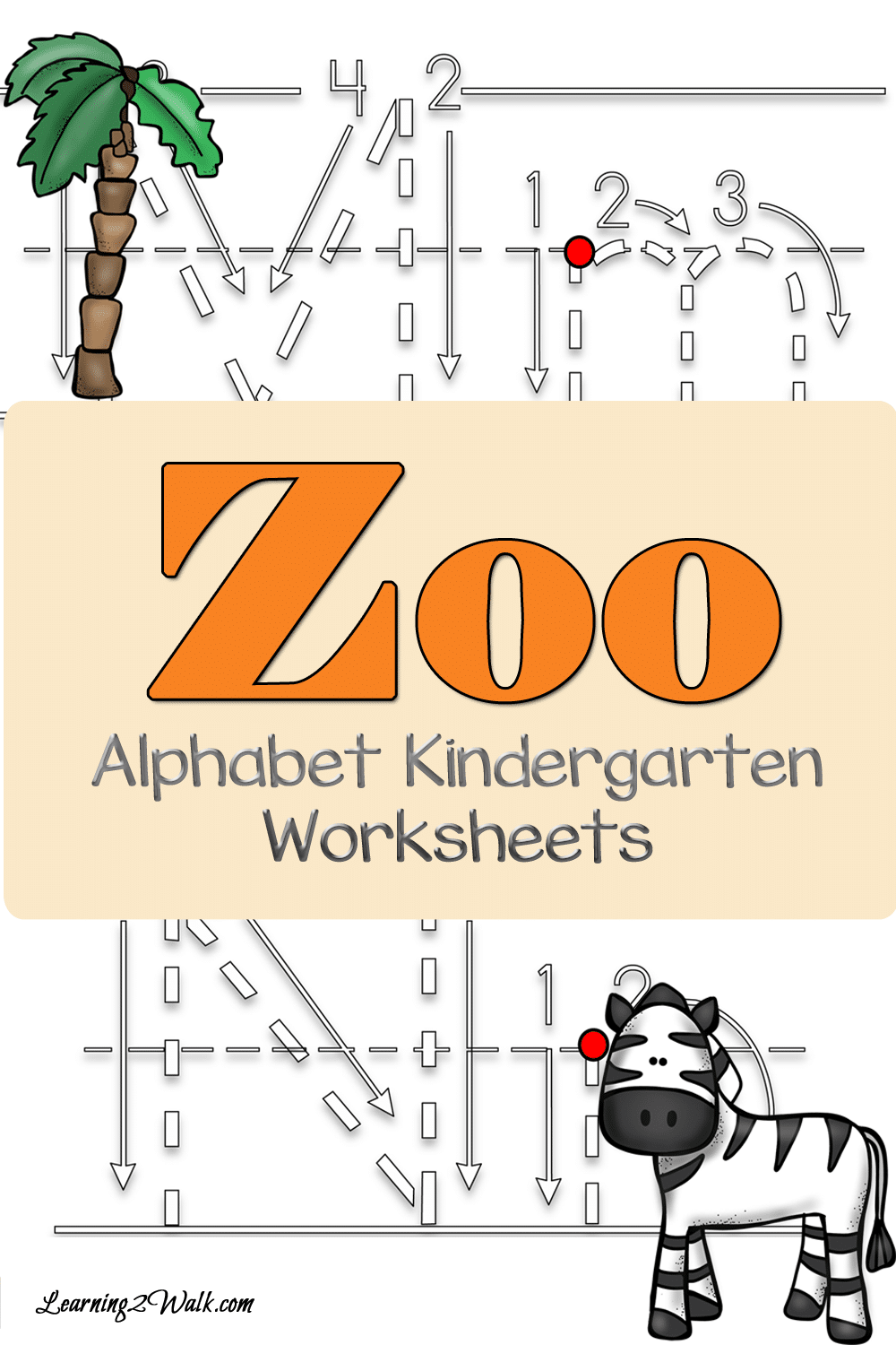 FREE Zoo Alphabet Kindergarten Worksheets | Free Homeschool Deals