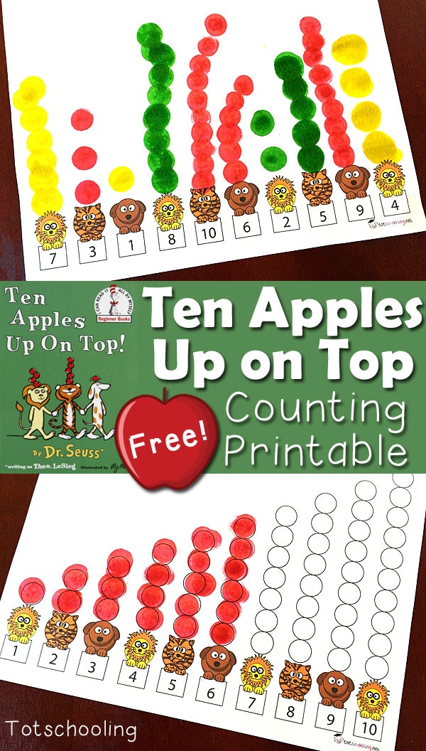 FREE Ten Apples up on Top Printables Free Homeschool Deals