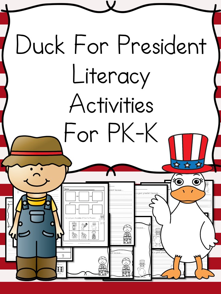 Free Duck for President Literacy Activities Pack | Free Homeschool Deals