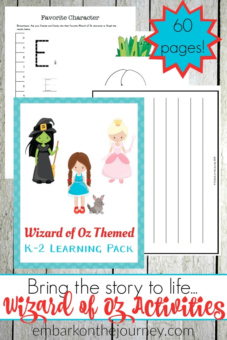 Free The Wizard Of Oz Printables 60 Pages Free Homeschool Deals