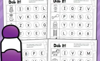 FREE DAB IT! BEGINNING SOUNDS WORKSHEETS (Instant Download)