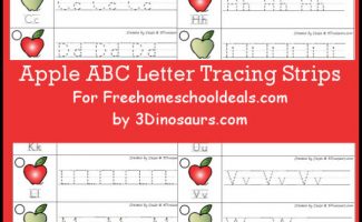 FREE APPLE ABC TRACING STRIPS (Instant Download)