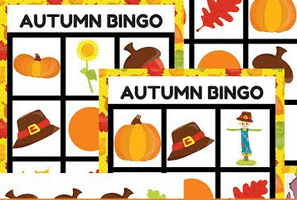 FREE AUTUMN BINGO GAME (Instant Download)