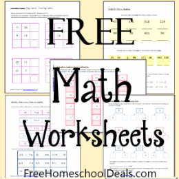 Free Math Worksheets 1st-2nd Grade