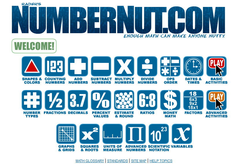 Free Online Math Resource: NumberNut.com