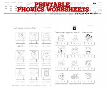 Free Printable Phonics Worksheets