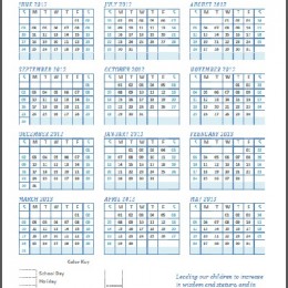 Free Printable Homeschool Attendance Calendar