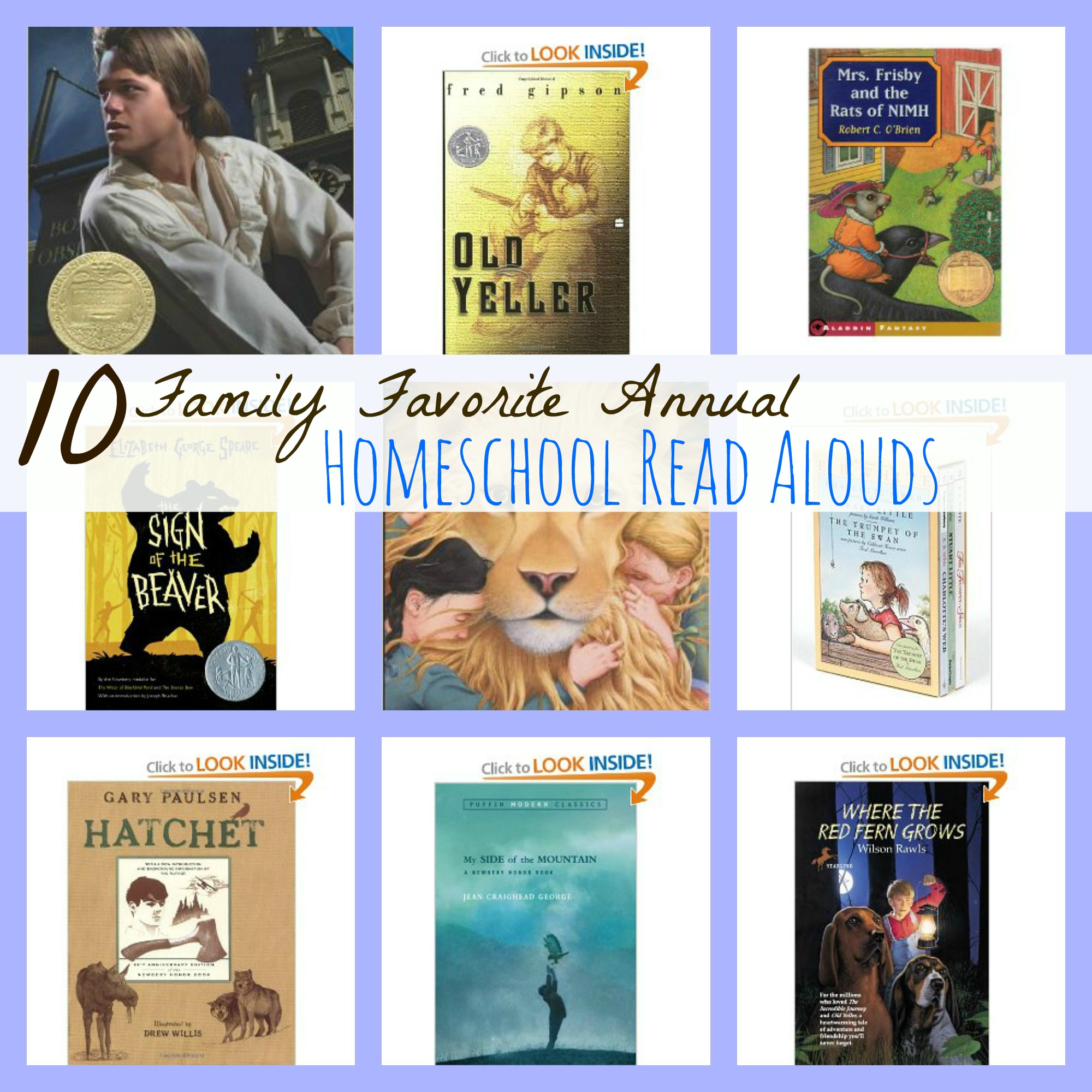 homeschool read alouds