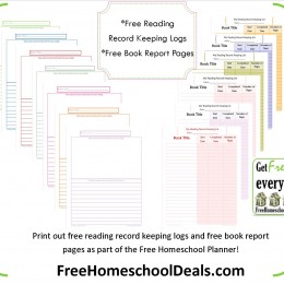 Free Reading Logs & Book Report Pages (Free Homeschool Planner)