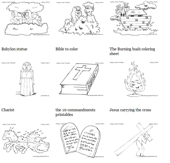 Free Homeschool Printables: Christian Coloring Pages