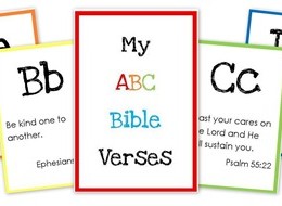 ABC Bible Verse Flashcard Printables