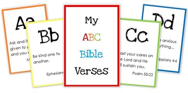 ABC Bible Verse Flashcard Printables