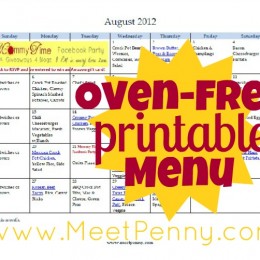 Free Printable Menu Plan