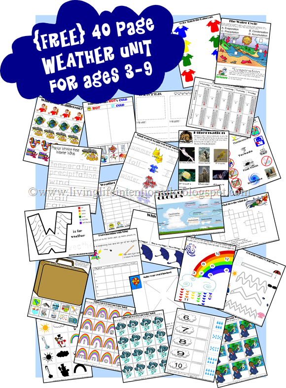 Free Weather Unit Printables