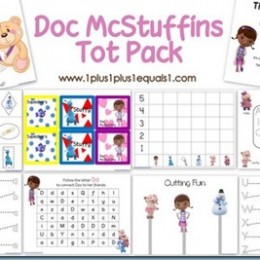 Free Homeschool Printables: Doc McStuffins Tot Pack