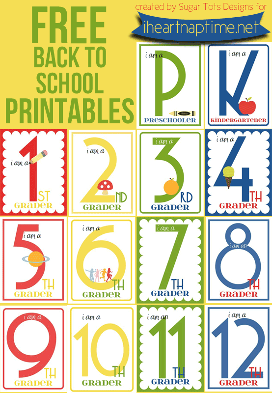 Free Back to School Printables