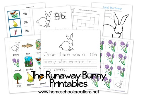 Free Runaway Bunny Preschool Printables